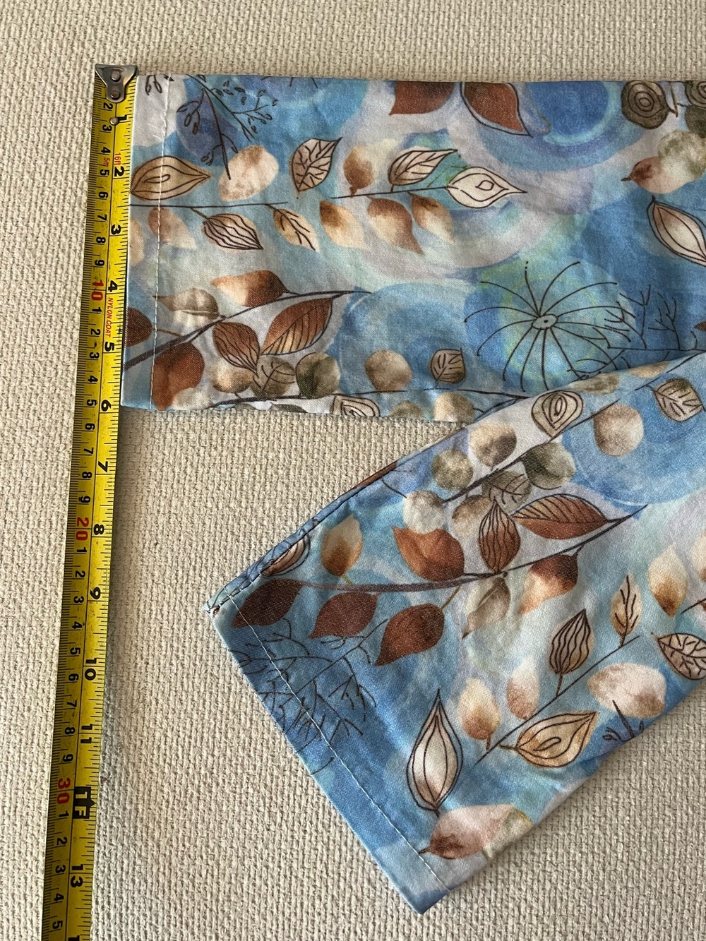 Women’s The One Italian Made Blue Floral Drawstring Stretch Pants L - Picture 9 of 11